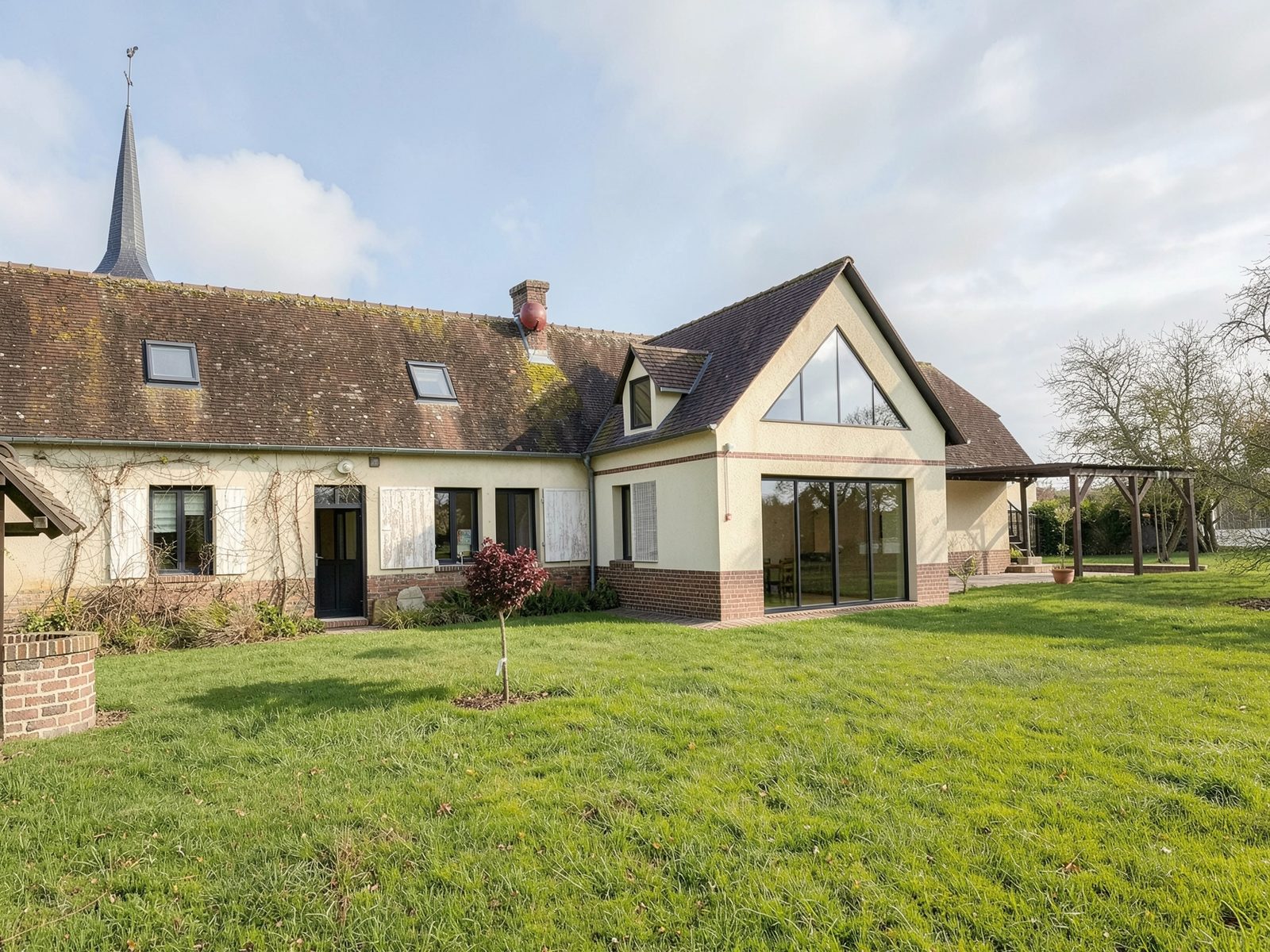 Extension d'une longère à Mesnils-sur-Iton