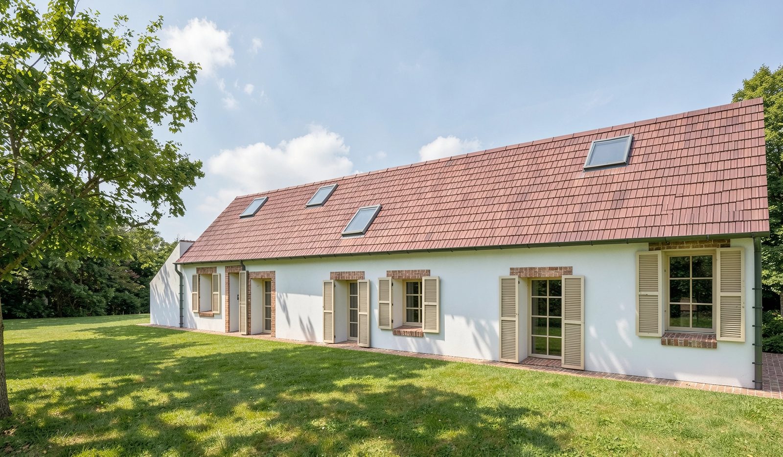 Longère abandonnée rénovée en maison d'habitation à Fessanvilliers-Mattanvilliers