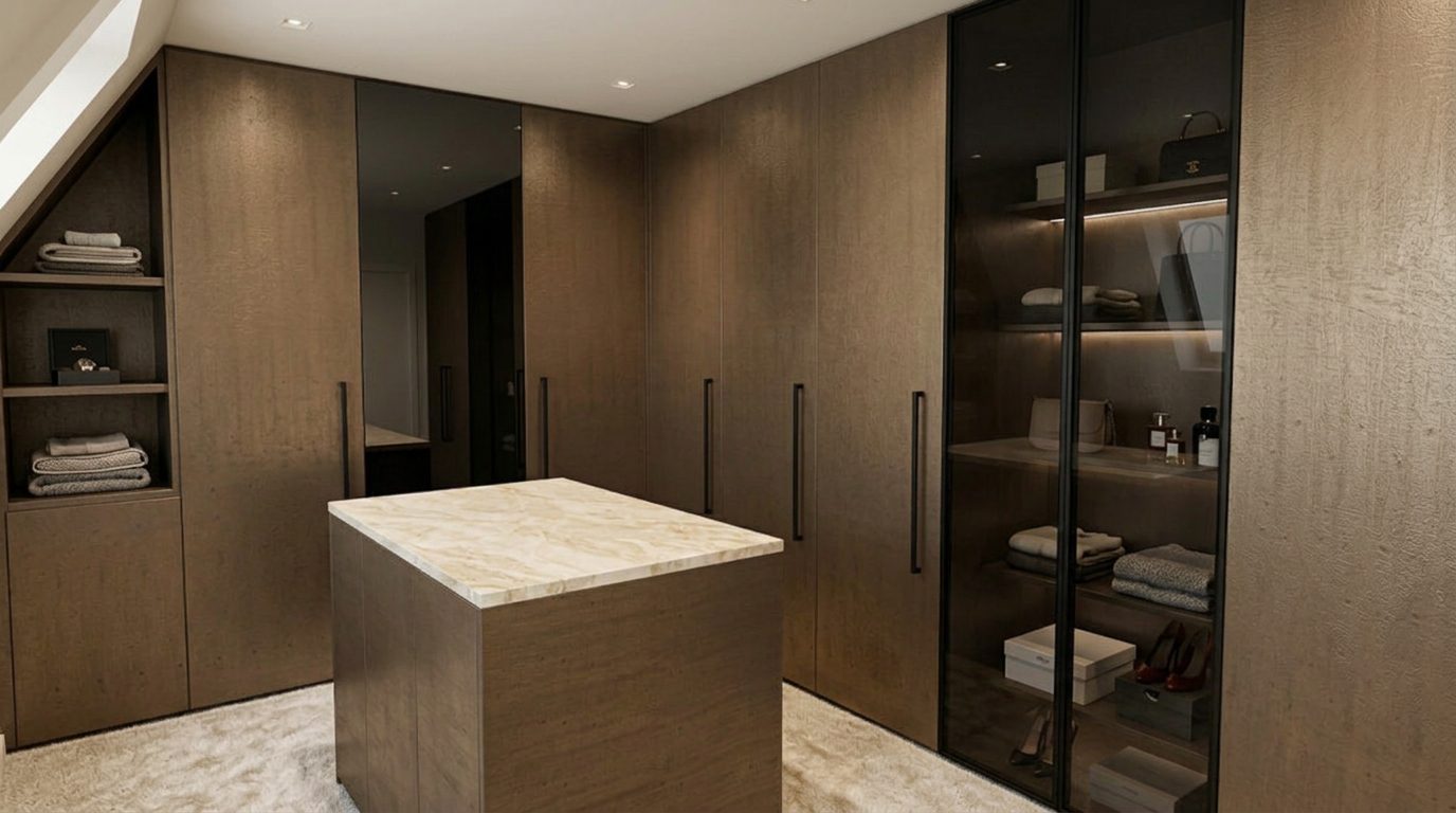 Salle de bain rénovée et dressing haut de gamme à Moisville